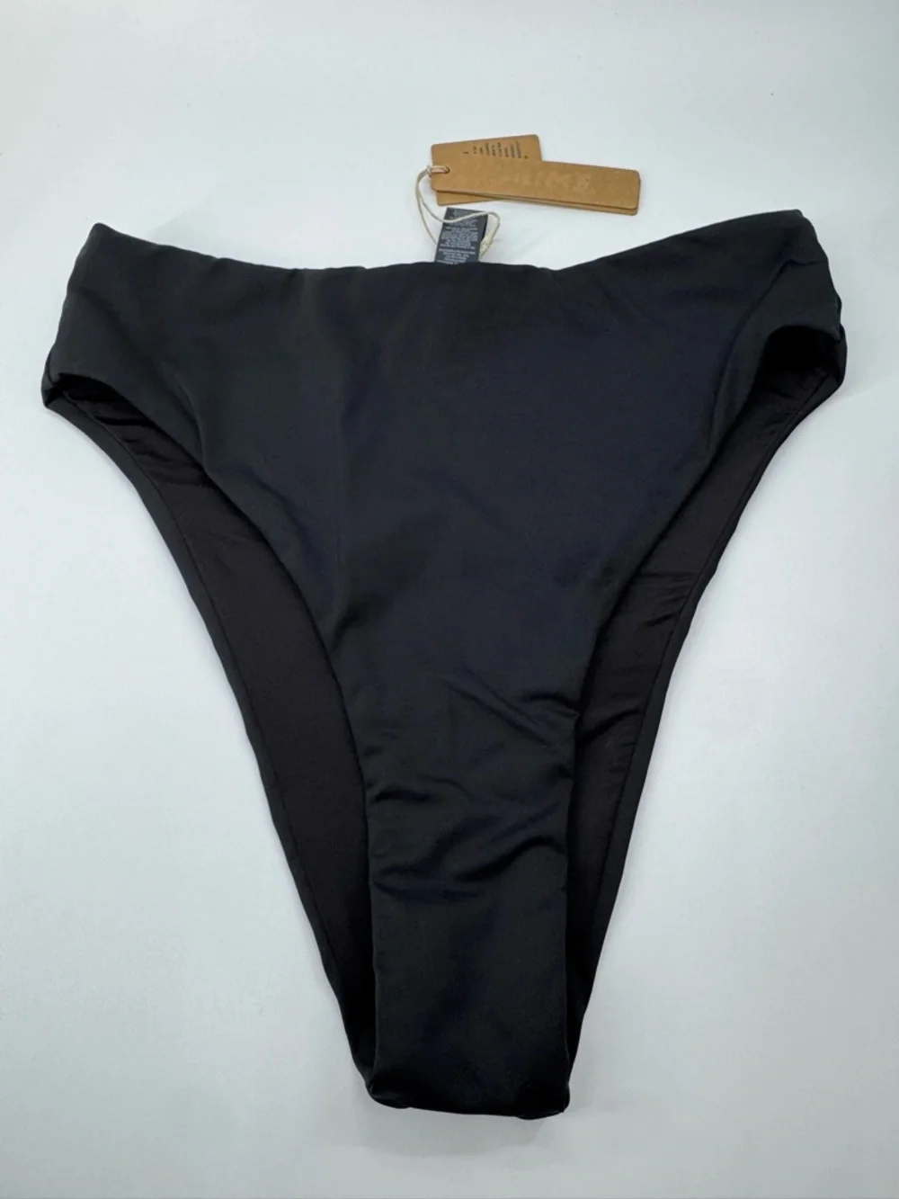 SKIMS Black High-Cut Bikini Bottom